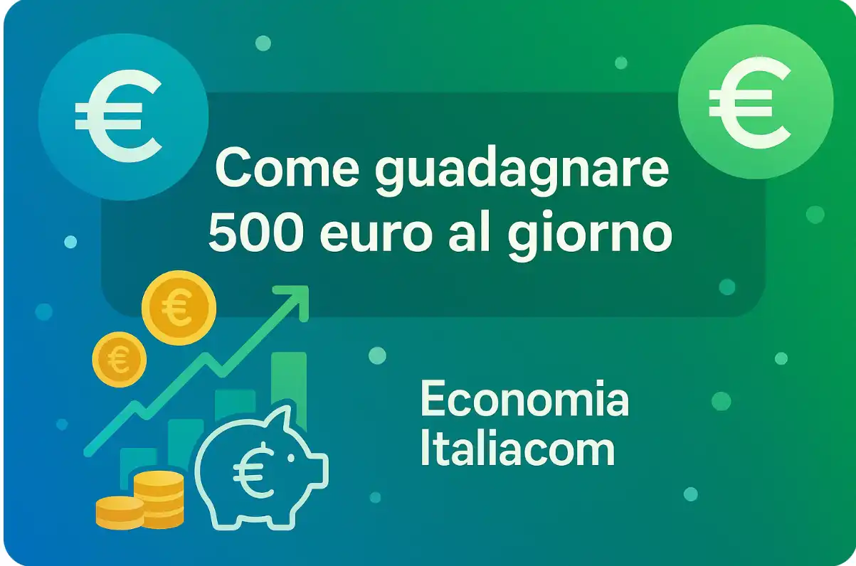 Come guadagnare 500 euro al giorno - Economia Italiacom 🇮🇹