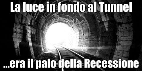 Economia Italiana: in fondo al tunnel era il palo della Recessione