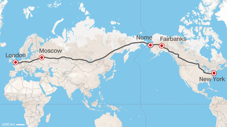 La Ferrovia più lunga del mondo collegherà Londra a New York