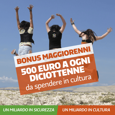 Come avere i 500 euro del Bonus Maggiorenni diciottenni 18 enni