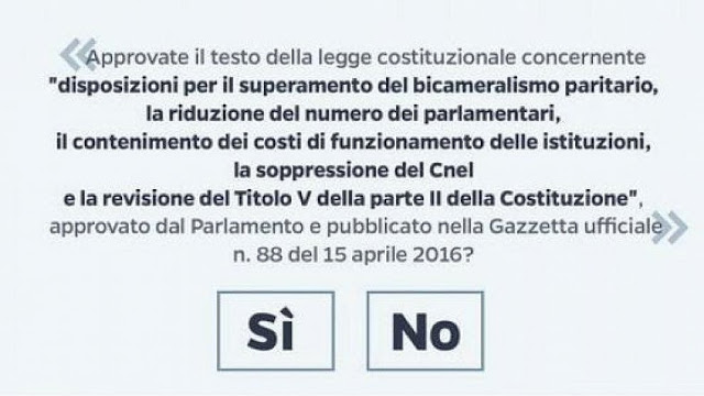 Referendum Costituzionale 2016: conseguenze del NO