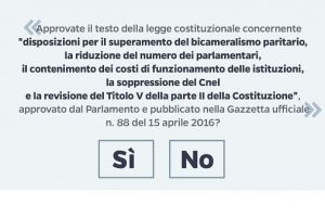 Referendum Costituzionale: Votare Sì o No ? Ecco cosa Votare e Perchè