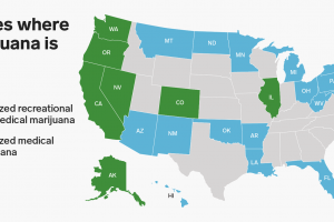Dove la Cannabis è Legale negli Stati Uniti, Stato per Stato