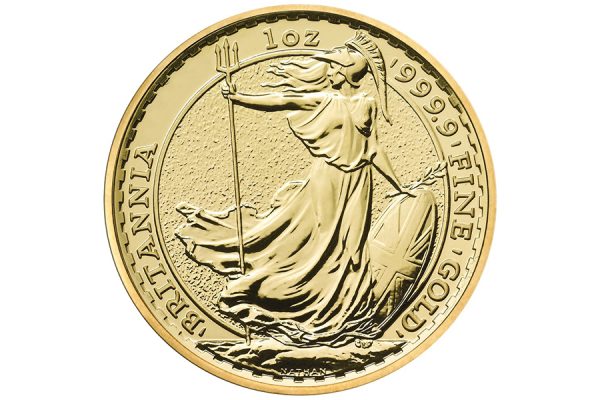 moneta d'oro britannia da un oncia