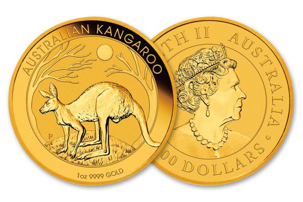 moneta d'oro australiana canguro d'oro