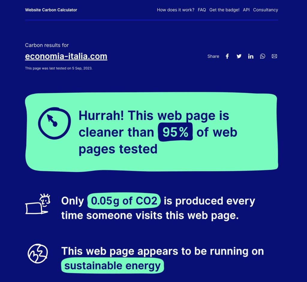 Economia Italia: sito ECO-Friendly al 94% dice il Marketing Green Washing