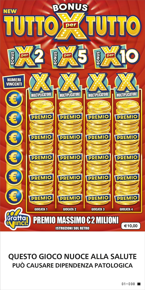 Come Vincere al Gratta e Vinci New Bonus Tutto per Tutto