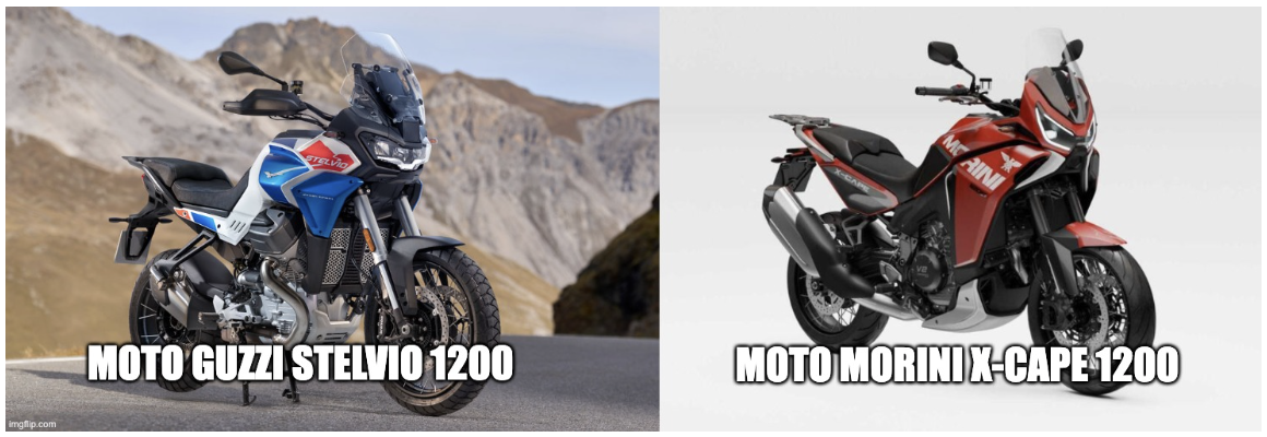 moto morini x cape 1200 vs moto guzzi stelvio 1200